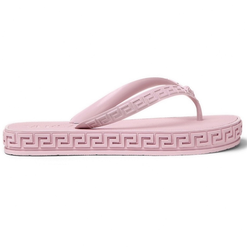 NEW Versace Greca Sandals (Size 8) Light pink